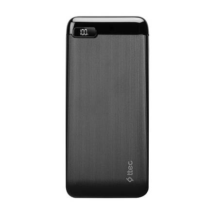 УМБ Ttec 20000mAh LCD PD 2USB 1Type-C 20W Black (2BB186S), фото 2