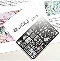 Пластина для стемпінгу zjoy на підкладці 9,5*14,5 см