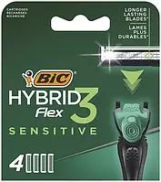 Змінні касети BIC Flex 3 Hybrid Sensitive (4шт.)