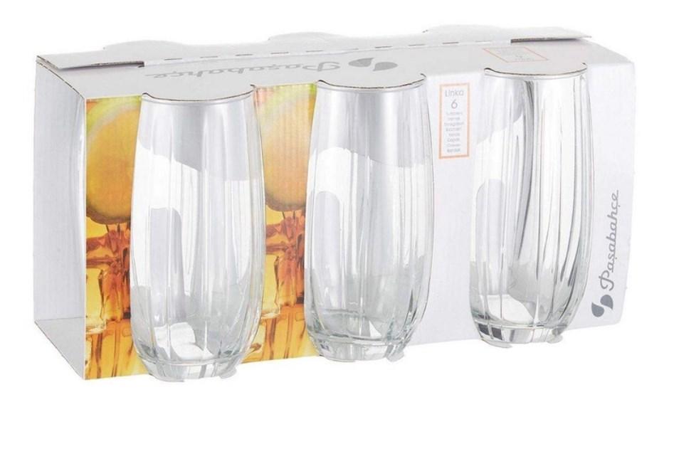Набір склянок високих Pasabahce Linka 6 штук 500 мл скло (420415), фото 1