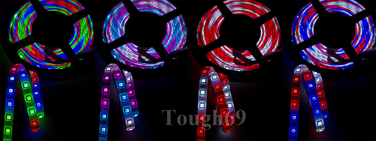 Dilux - Светодиодная лента "Бегущая волна" RGB 5050 54LED/m RW 3LED (IP65) Magic strip, влагозащищенная - фото 7 - id-p35516026