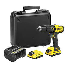 Дриль-шурупокрут ударний акумуляторний STANLEY FATMAX SFMCD711C2K, фото 4