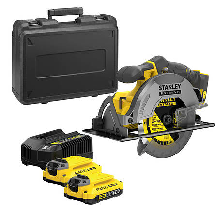 Пила циркулярна акумуляторна STANLEY FATMAX SFMCS550M2K, фото 1