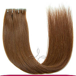 Волосся на Лентах з іммітацією Зрісту Волосся 55-60 см 100 грамів, Шоколад No04