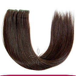 Волосся на Лентах з іммітацією Зрісту Волосся 45-50 см 100 грамів, Чорний No02