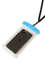 Водонепроницаемый чехол-пакет Tenkraft для телефона для фото и видео под водой Синий (102391321)