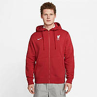 Худі Nike FC Club Fleece Men's Full-Zip Red/White, оригінал. Доставка від 14 днів