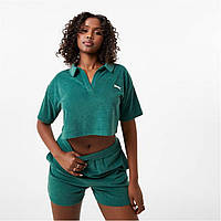 Поло Slazenger ft. Wolfie Cindy Towelling Cropped Forest Green Доставка з США від 14 днів - Оригинал