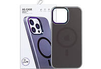 Чехол Чехол накладка "Magsafe AG Case" Iphone 12 Pro Max Grey