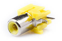 Гніздо RCA монтажне, пластик