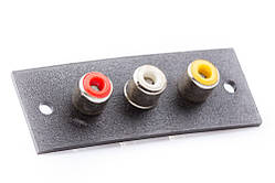 Планка 3 гнізда RCA