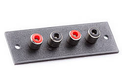 Планка 4 гнізда RCA