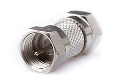 Перехідник шт. F — шт. F-накрутка