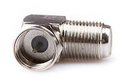 Перехідник шт. F - гн. F кутовий