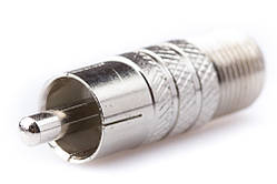 Перехідник гн. F — шт. RCA