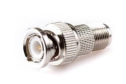 Перехідник шт. BNC х гн. F (дорогой)