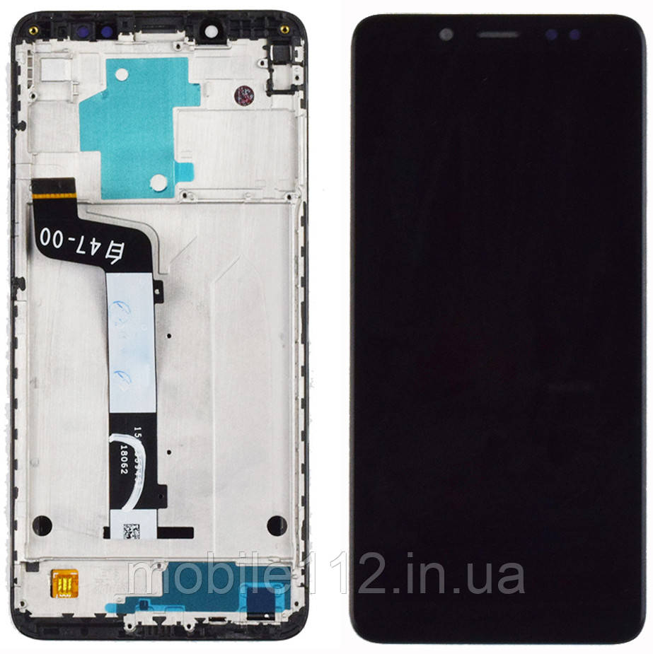 Екран (дисплей) Xiaomi Redmi Note 5, Redmi Note 5 Pro m1803e7sg з тачскріном чорний AAAA з рамкою