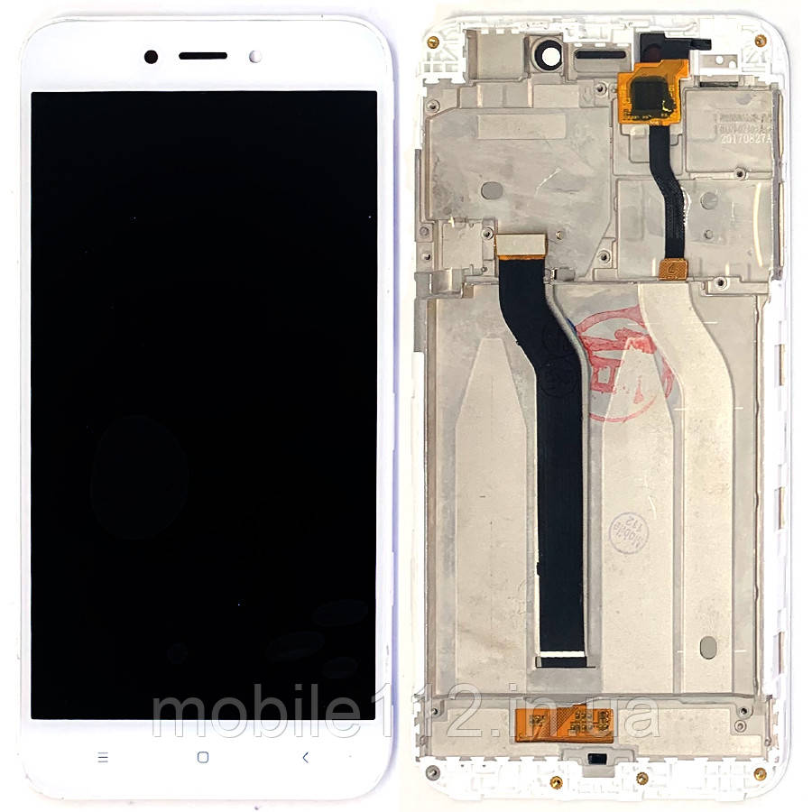 Екран (дисплей) Xiaomi Redmi 5A, Redmi Go з тачскріном білий з рамкою Redmi 5A