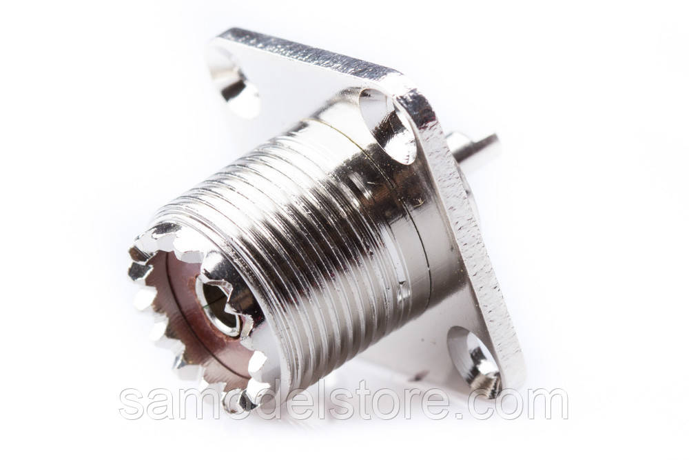 Гніздо UHF монтажне, квадратне, фото 1