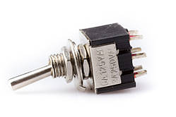 Тумблер 6 контактів, 3 положення (ON-OFF-ON)