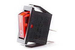 Вимикач 3 контакти (ON-OFF) червоний