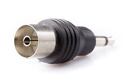 Перехідник шт. 3,5 моно - гн. TV пластик