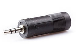 Перехідник шт. 3,5 стерео-гн. 6,3 стереопластик