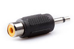 Перехідник шт. 3,5 моно - гн. RCA пластик