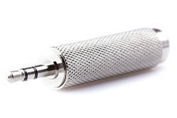 Перехідник шт. 3,5 стерео-гн. 6,3 стерео метал