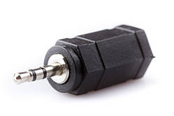 Перехідник шт. 2,5 стереогни. 3,5 стереопластик