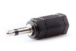 Перехідник шт. 3,5 моно - гн. 2,5 монопластик