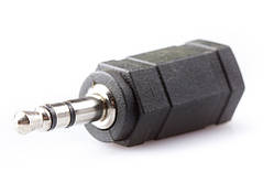 Перехідник шт. 3,5 стерео-гн. 2,5 стереопластик