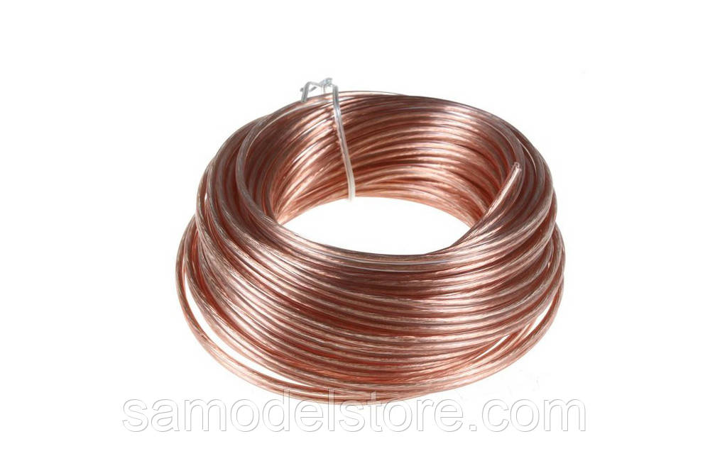 Кабель акустичний 0,08 прозорий, 100 м., фото 1