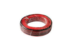 Кабель живлення 2 жили 40х0,20 мм CU (1,3 мм.кв.), червоно-чорний, 100 м