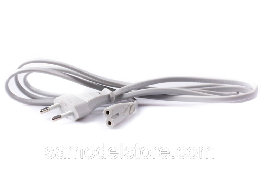 Шнур мережевий 2x0,75 мм 1,8 м. фірмовий, фото 1