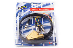 Шнур шт. Скарт - 4RCA HQ 1,5м. 