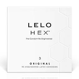 Презервативи LELO HEX Condoms Original 3 Pack, тонкі та суперміцні 777Store.com.ua