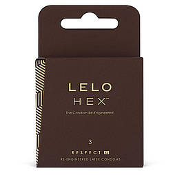 Презервативи LELO HEX Condoms Respect XL 3 Pack 777Store.com.ua