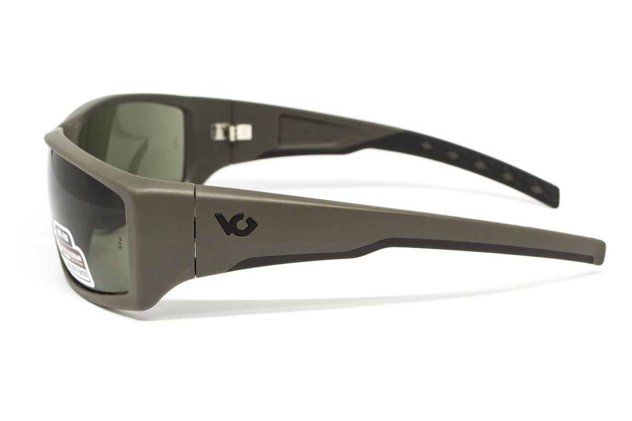 Защитные очки Venture Gear Tactical OverWatch Green (forest gray) Anti-Fog, чёрно-зелёные в зелёной оправе - фото 5 - id-p1757984480