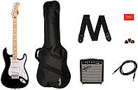 Гитарный набор Squier by Fender Sonic Stratocaster Pack MN Black