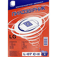 Мішок, мішок L-07 C-II для пилососів LG паперовий, Слон, 1 шт, 801-L07-2