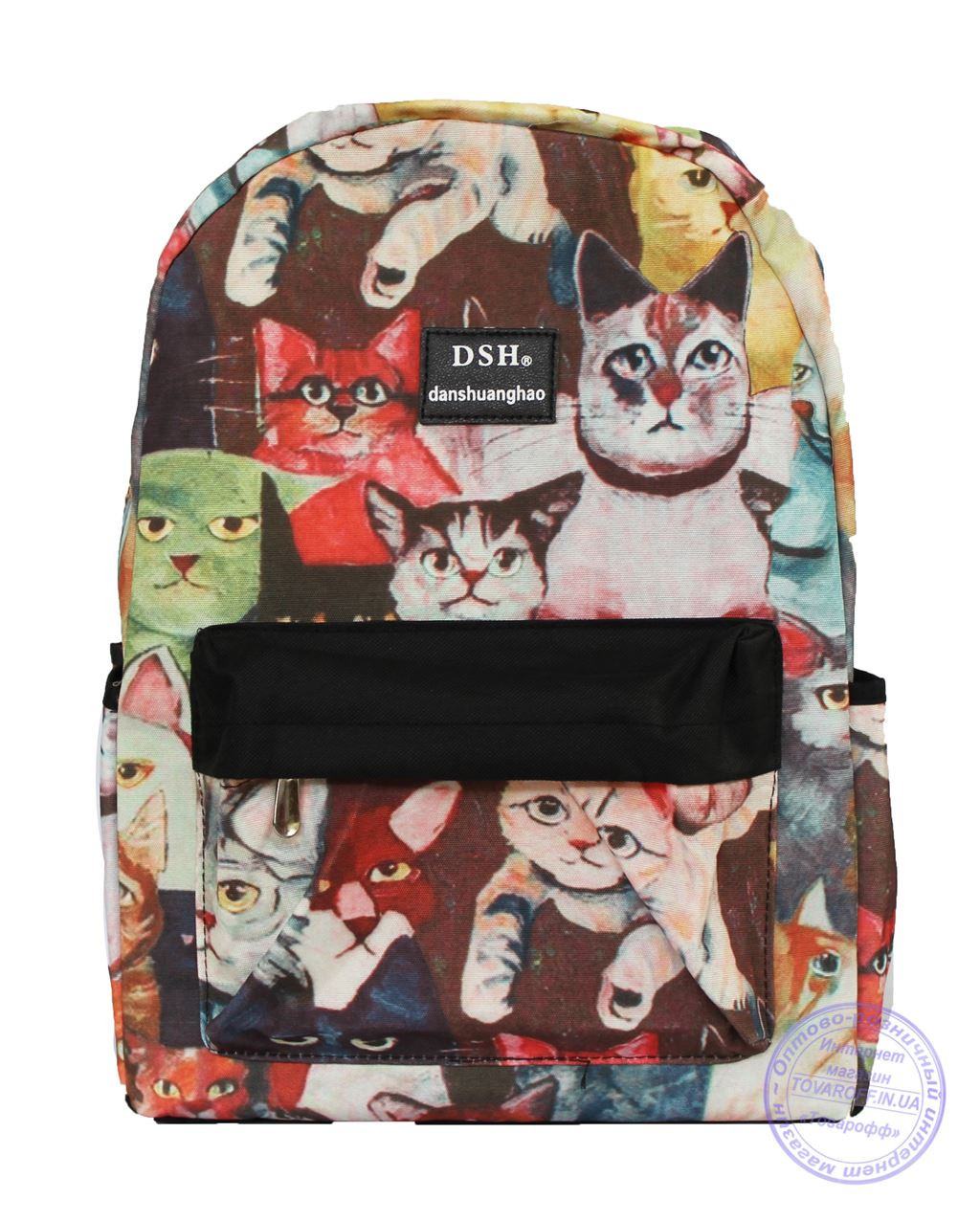 Оптом Рюкзак с котами для девочек - 501-5 - фото 2 - id-p320837848