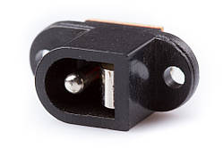 Гніздо DC 2,5 х 5,5 монтажне, пластик