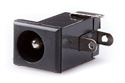 Гніздо DC 2,5 х 5,5 монтажне, пластик