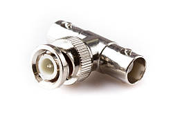 Перехідник шт. BNC х 2гн. BNC