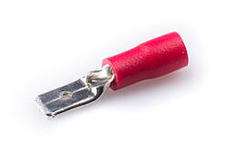 Клемa ножова штекер 4,8 мм. червона (100 шт.)