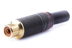 Гніздо RCA метал із пружиною