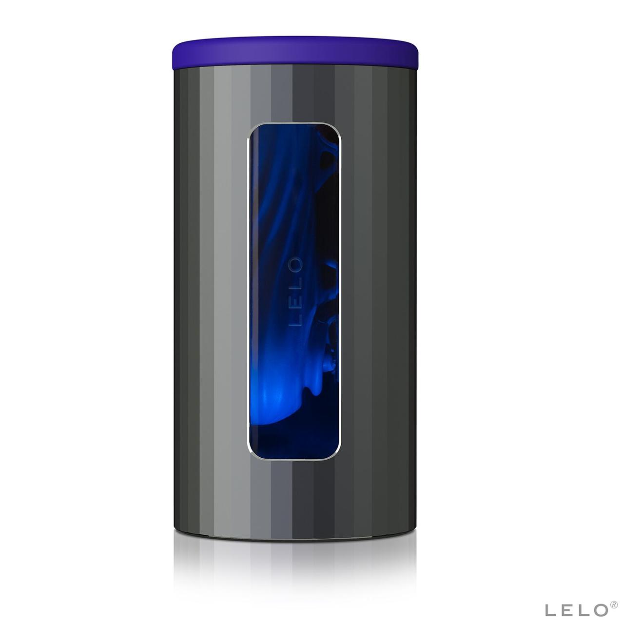 Смарт мастурбатор LELO F1S V2 Blue, вібрації, технологія SENSONIC, гра в застосунку kitty.in.ua, фото 1