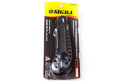 Ніж будівельний з алюмінієвою ручкою, леза 18 мм, гвинтовий замок