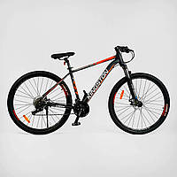 Велосипед Спортивный Corso "Kingston" 29" (KN-29195) рама алюминиевая 19" оборудование L-TWOO 27 скоростей,